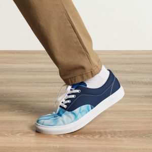 Men S Dark Blue Watercolor Sneakers