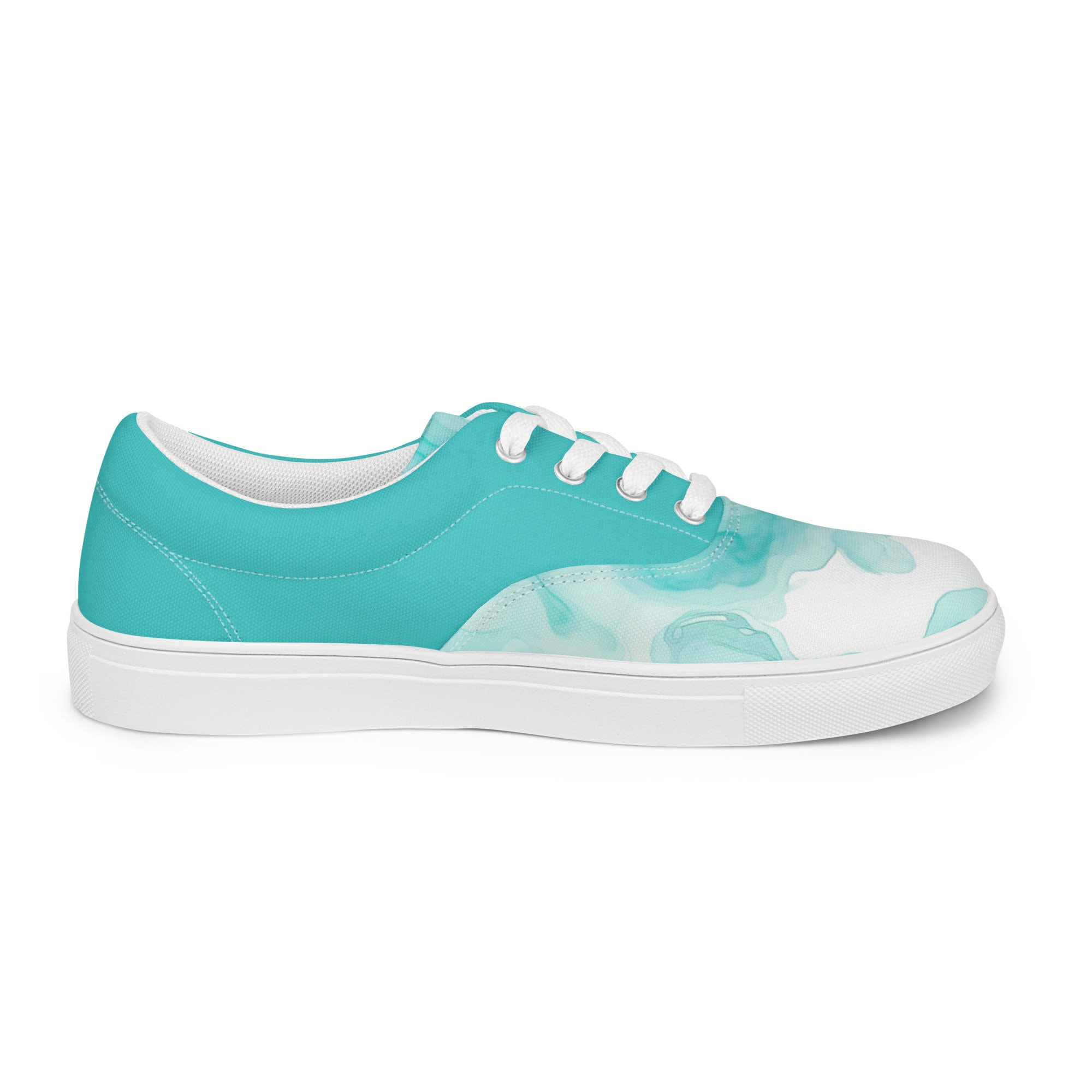 Men S Seafoam Watercolor Sneakers Men S Seafoam Watercolor Sneakers