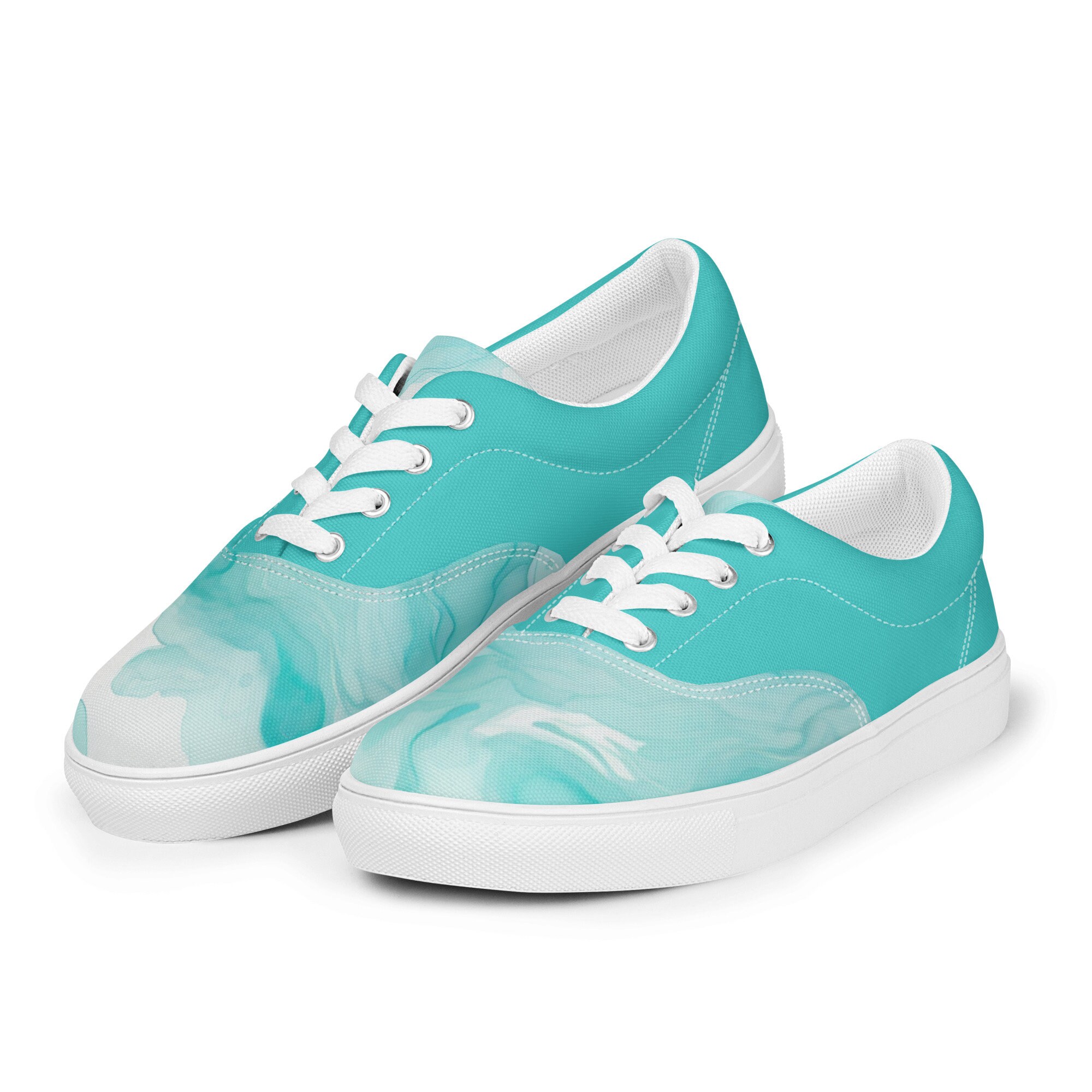 Men S Seafoam Watercolor Sneakers Men S Seafoam Watercolor Sneakers
