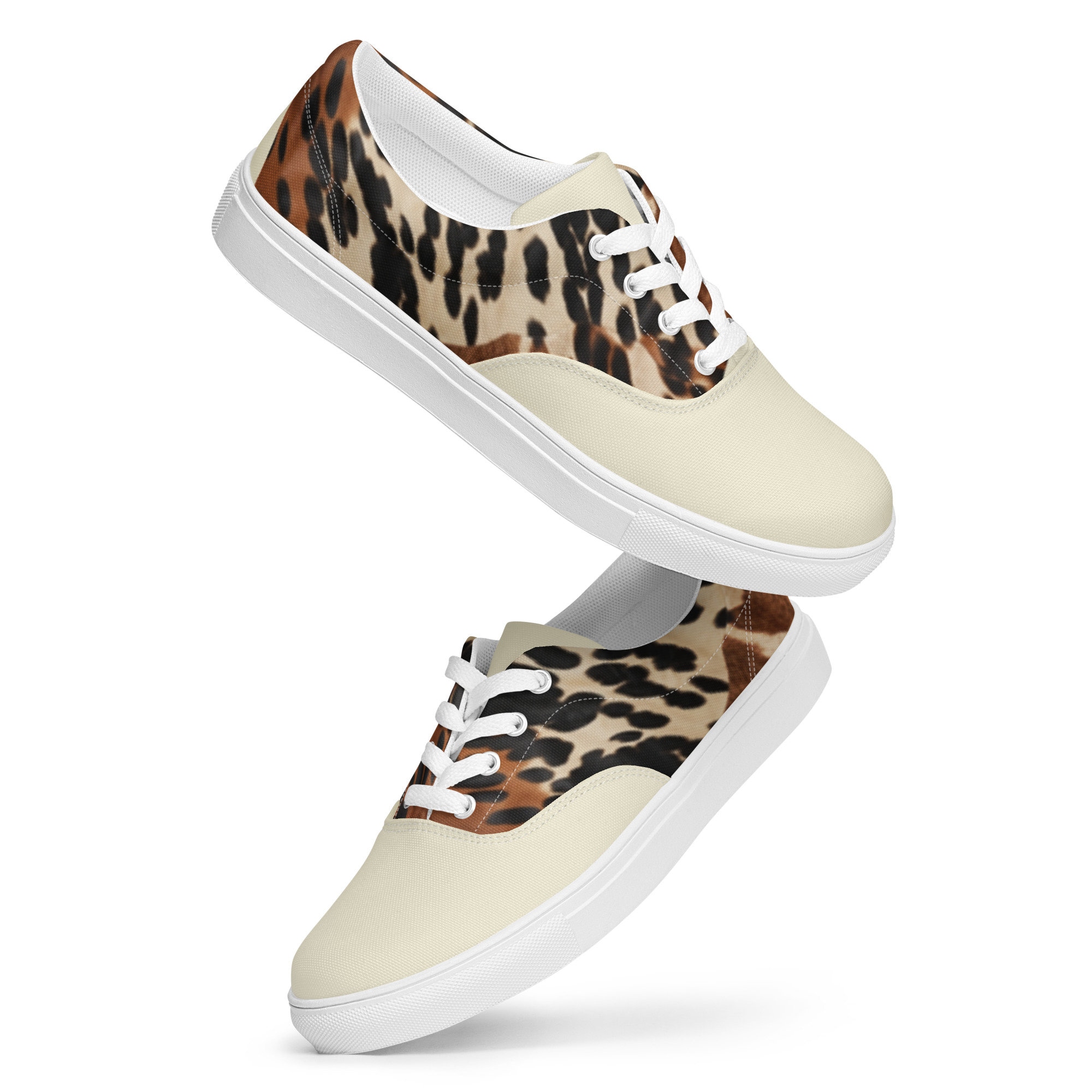 Men S Cowhide Print Sneakers Men S Cowhide Print Sneakers