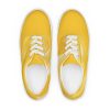 Men S Mustard Yellow Watercolor Canvas Sneakers