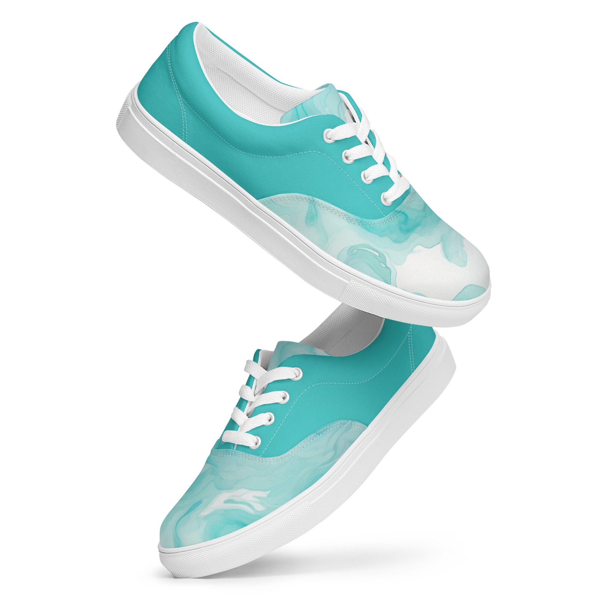 Men S Seafoam Watercolor Sneakers Men S Seafoam Watercolor Sneakers