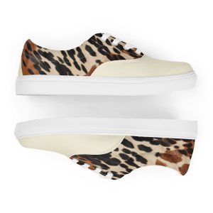Men S Cowhide Print Sneakers