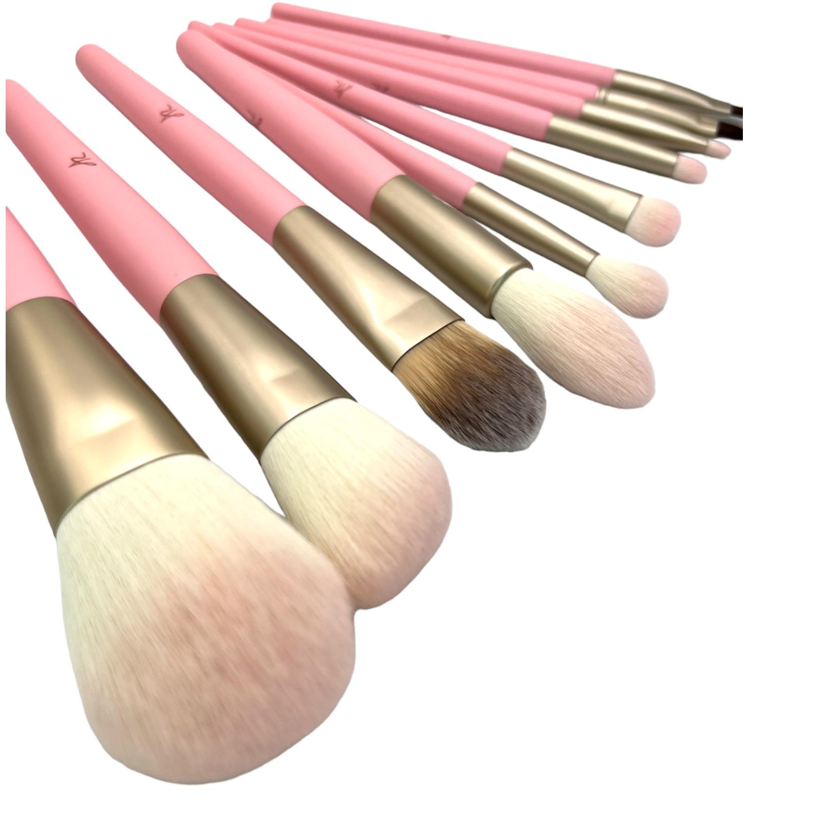 Professional Makeup Brush Set: 10pcs With Cosmetic Bag Professional Makeup Brush Set: 10pcs With Cosmetic Bag