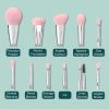 Vegan Makeup Brush Set With Cleaning Mat
