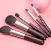 5 Piece Makeup Brush Set With Travel Pouch